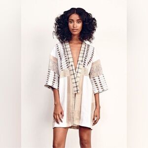 Ace & Jig Kimono Top Jacket Cardigan In Solstice Beige Ivory Sz XS